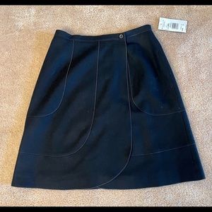 Classic black wrap skirt